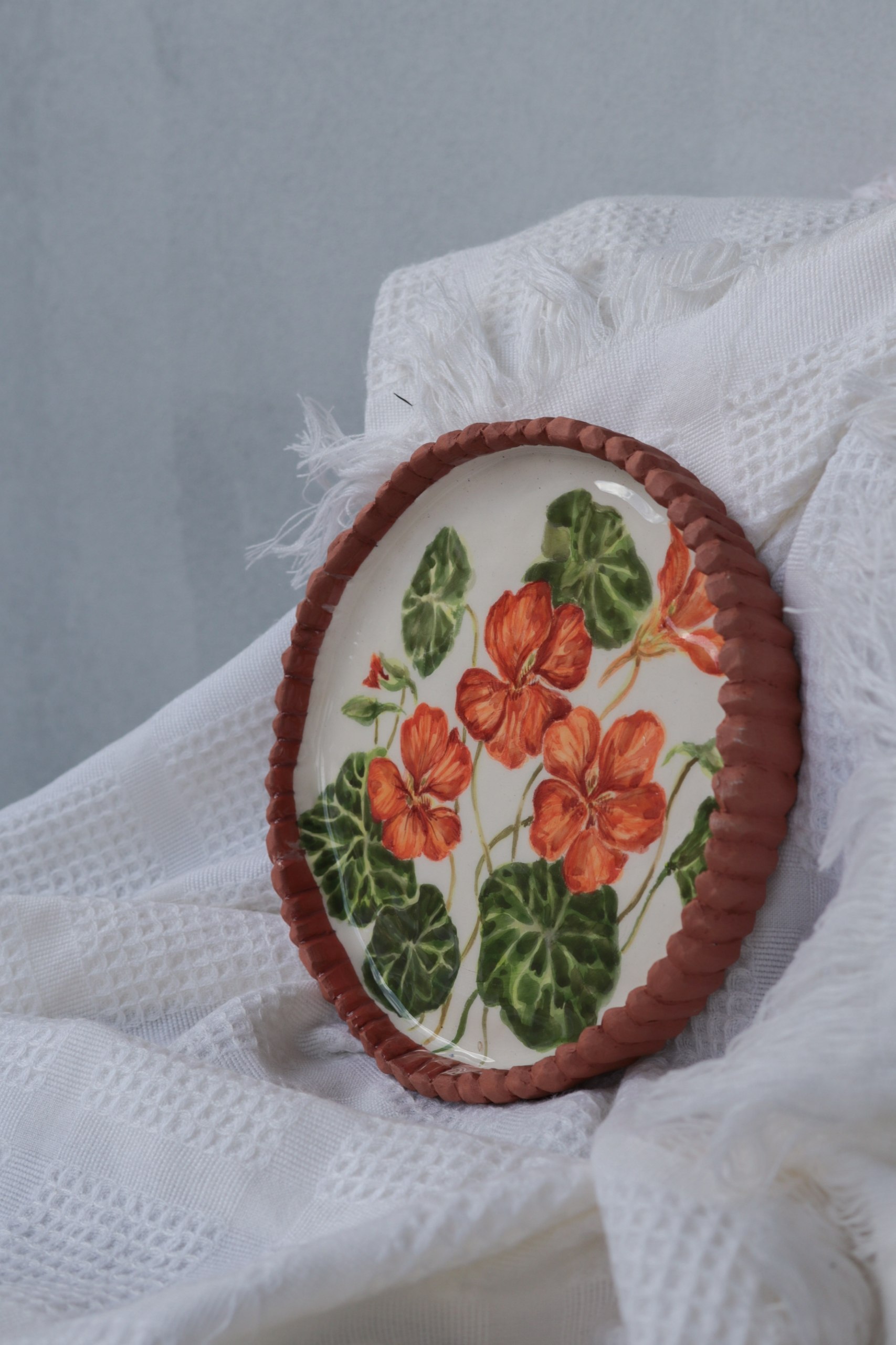 Nasturtium Botanical Plate — photo 1